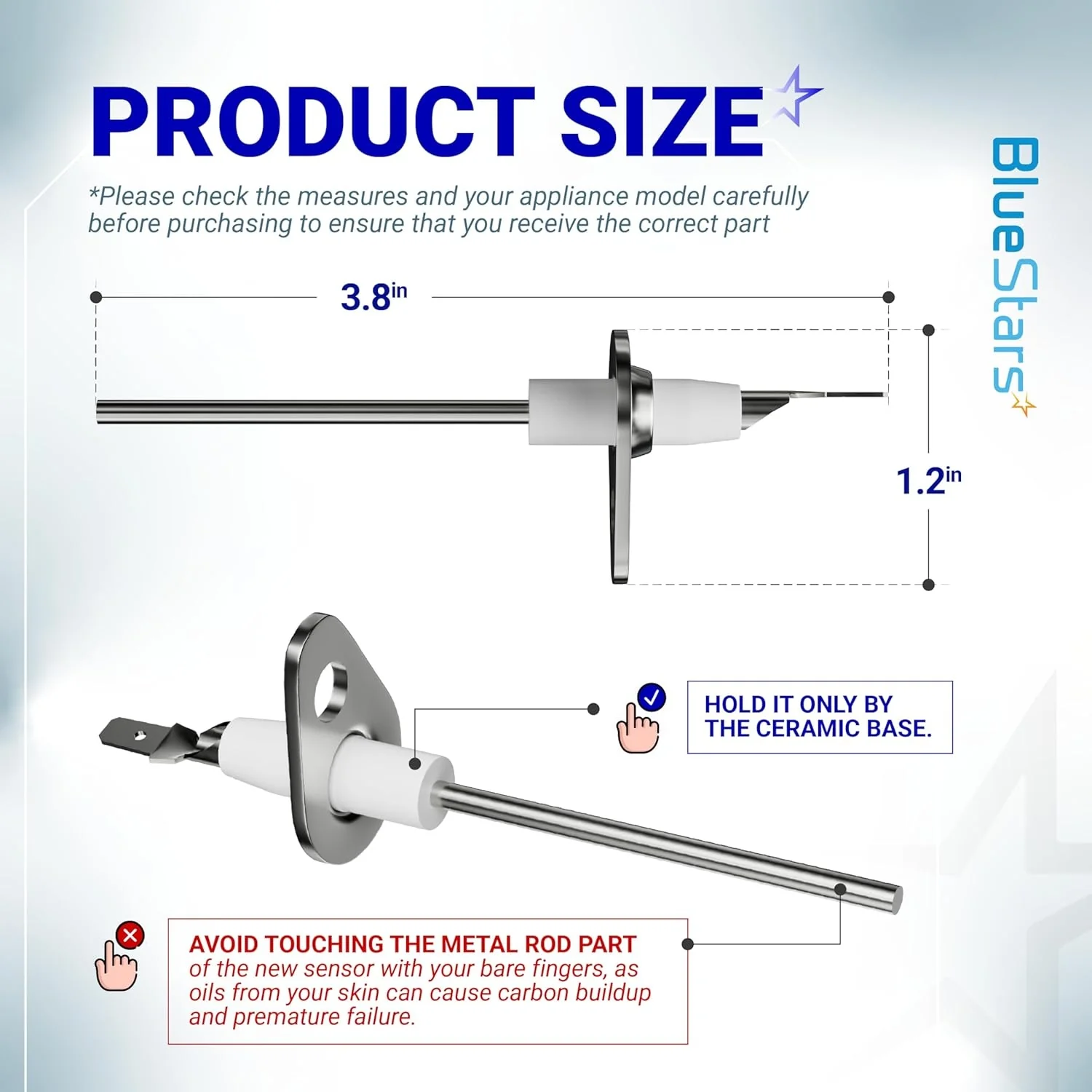 [Lifetime Warranty] 0130F00010 Furnace Flame Sensor - Pack of 2 - Image 4