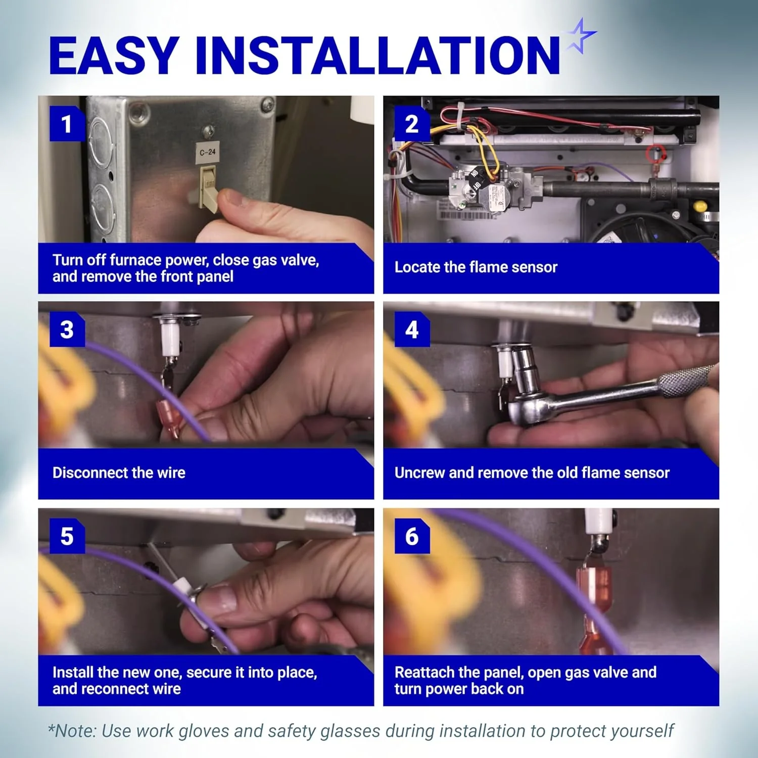 [Lifetime Warranty] 0130F00010 Furnace Flame Sensor - Pack of 2 - Image 7