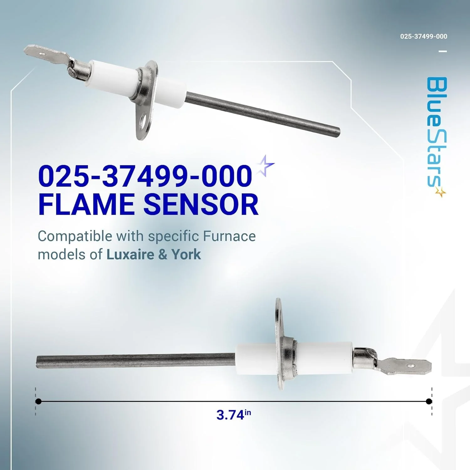 [Lifetime Warranty] 025-37499-000 Gas Furnace Flame Sensor - Image 3