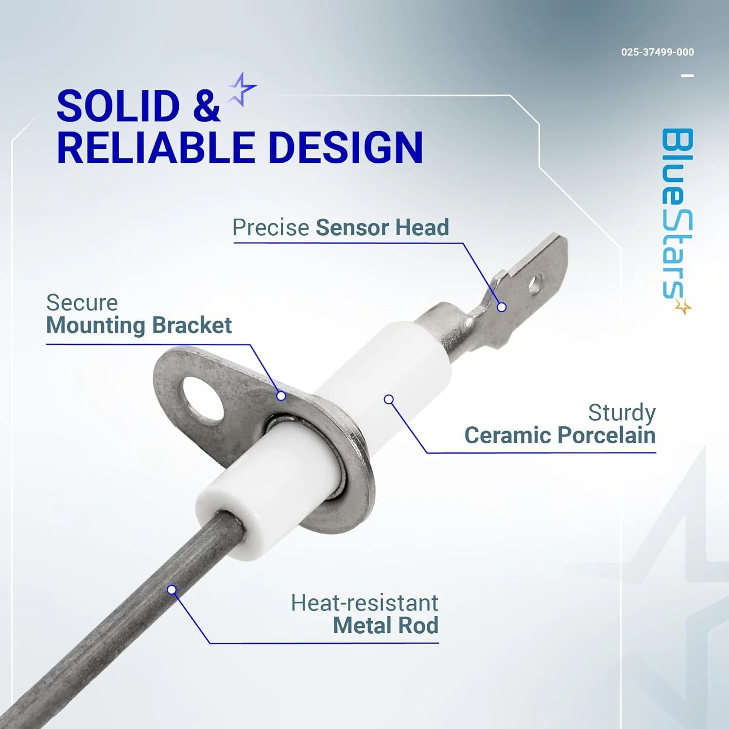 [Lifetime Warranty] 025-37499-000 Gas Furnace Flame Sensor - Image 4