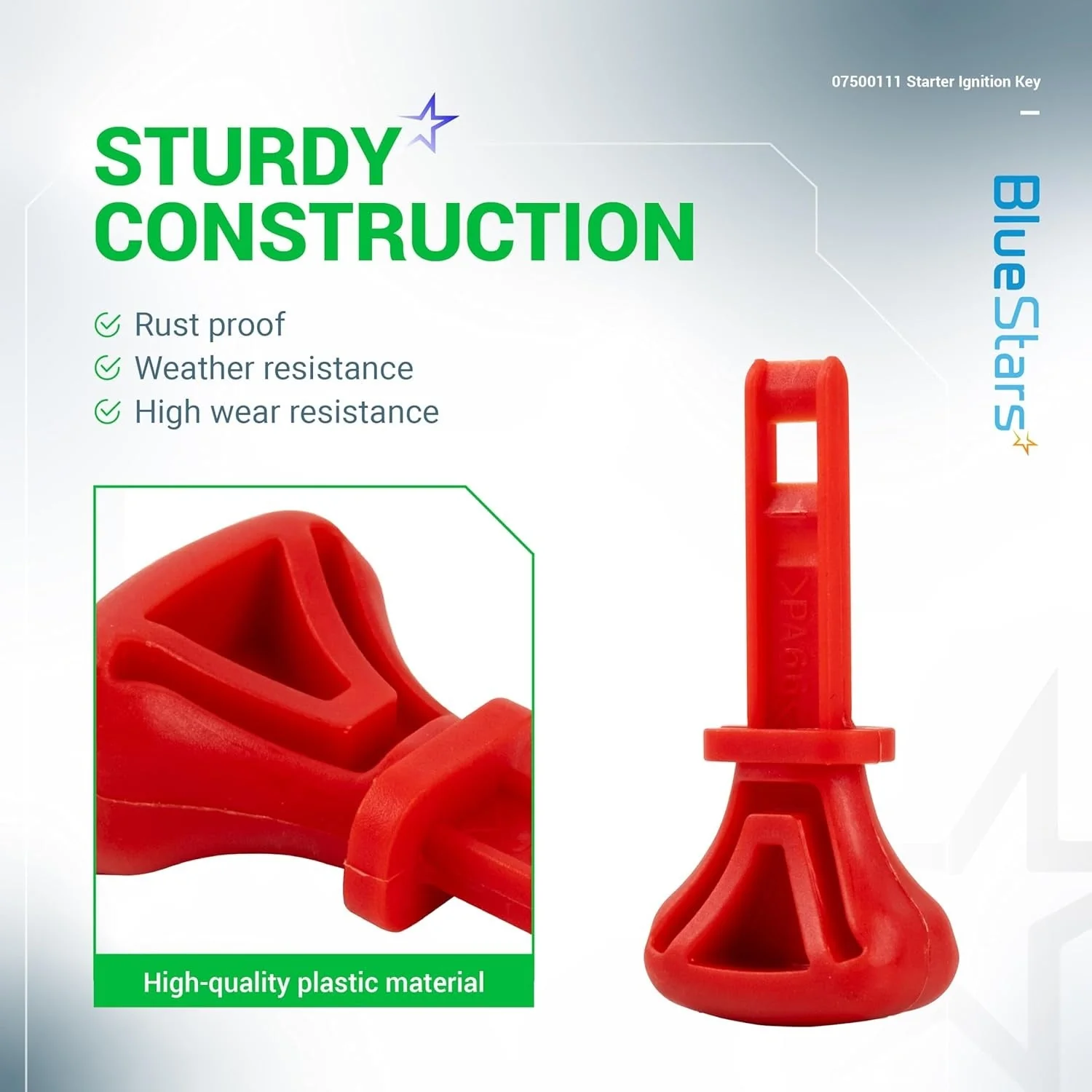 [Lifetime Warranty] 07500111 Snow Thrower Snowblower Starter Ignition Key - Pack of 4 - Image 3