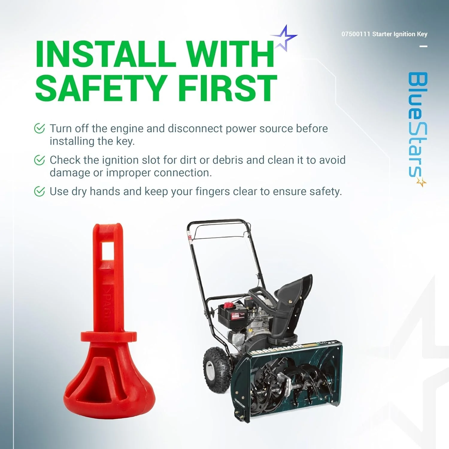 [Lifetime Warranty] 07500111 Snow Thrower Snowblower Starter Ignition Key - Pack of 4 - Image 9