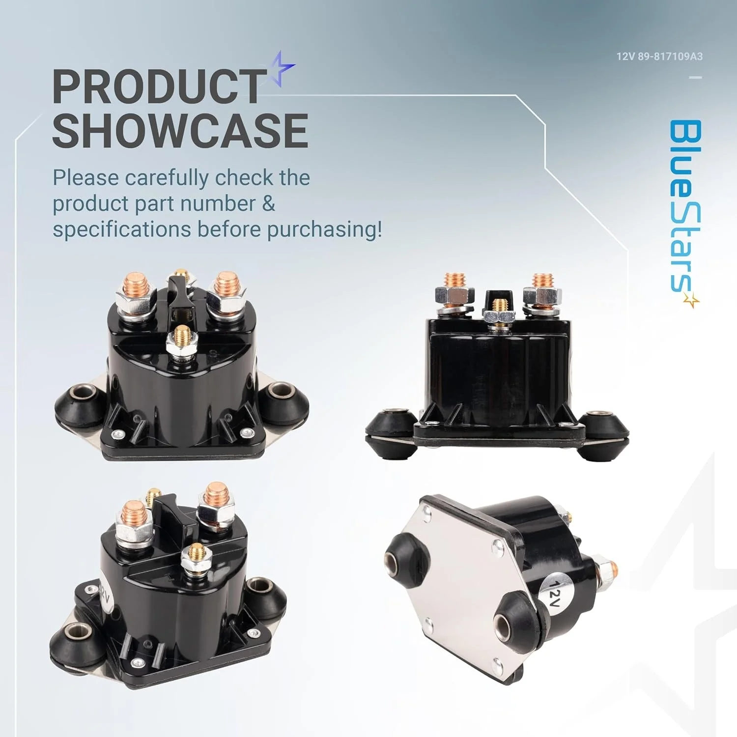 [Lifetime Warranty] 12V Starter Solenoid Relay 89-817109A3 89-817109A2 89-817109A1 - Image 4