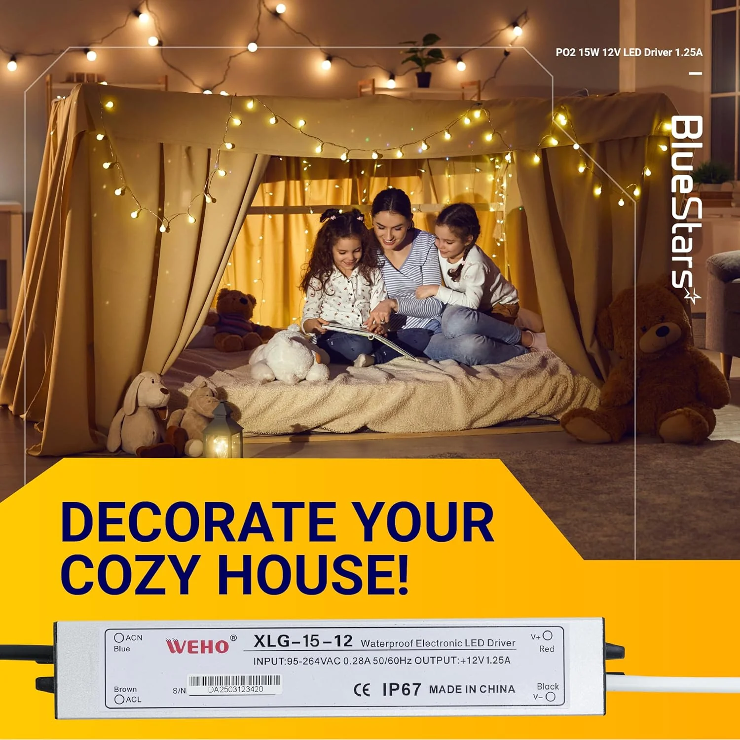 [Lifetime Warranty] 15W 12V LED Power Supply Driver 1.25A, 120V AC to 12V DC, IP67 Waterproof - Pack of 2 - Image 9