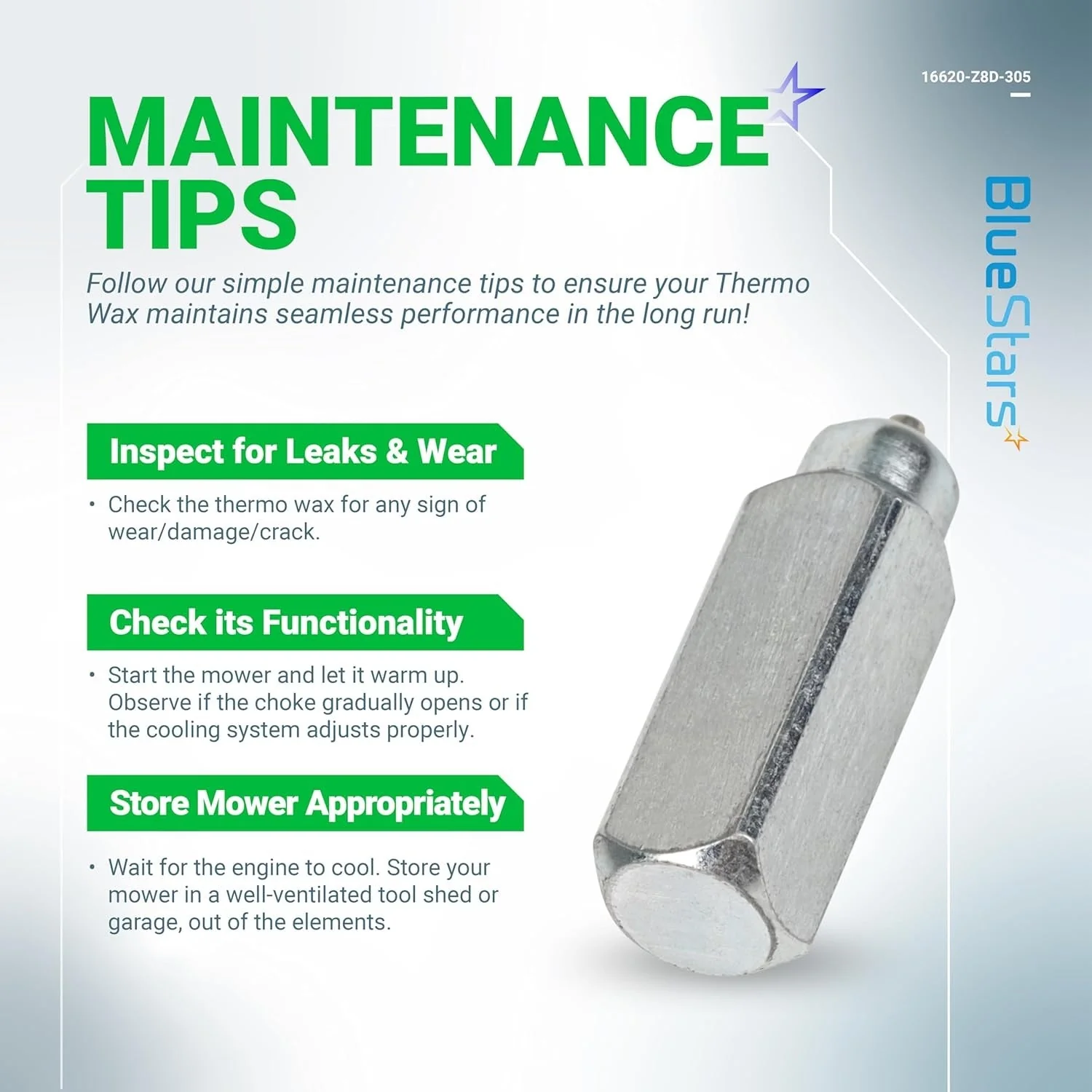 [Lifetime Warranty] 16620-Z8D-305 Thermowax Thermo Wax - Image 8