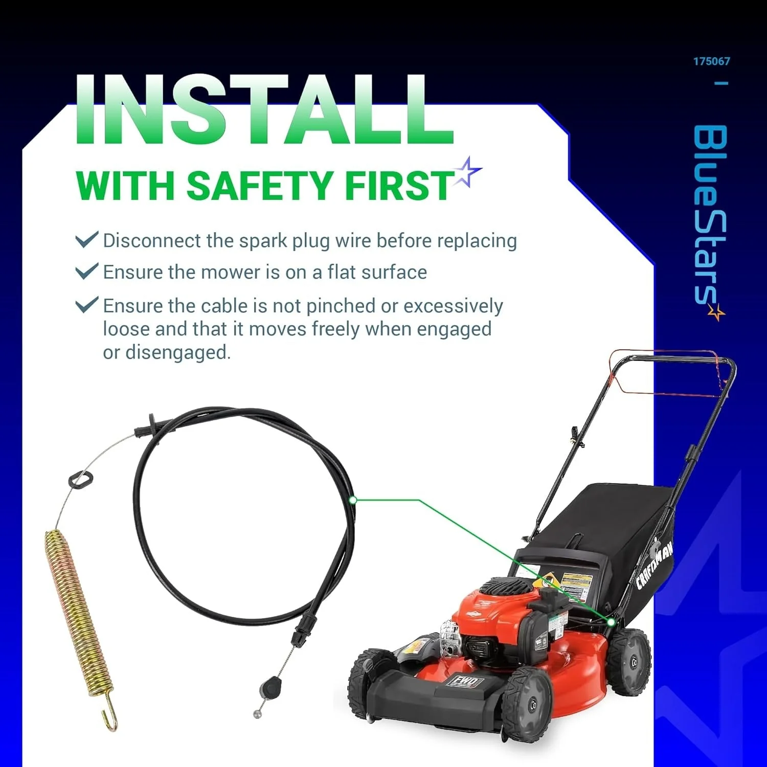 [Lifetime Warranty] 175067 Deck Clutch Cable - Image 8