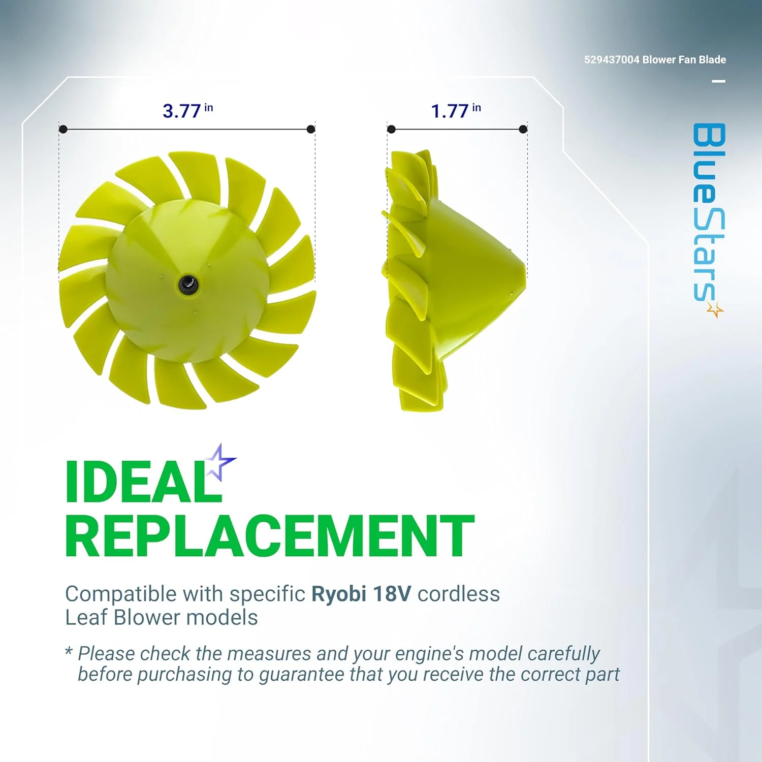 [Lifetime Warranty] 529437004 Blower Fan Blade - Pack of 2 - Image 3