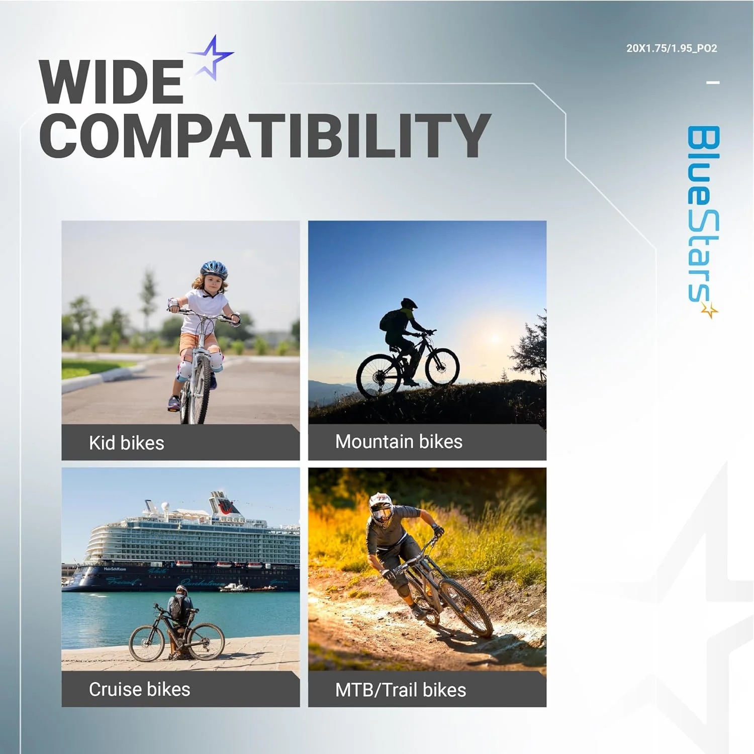 [Lifetime Warranty] 20 X 1.75/1.95/2.10/2.125 inch Bicycle Tire Inner Tubes - Pack of 2 - Image 3