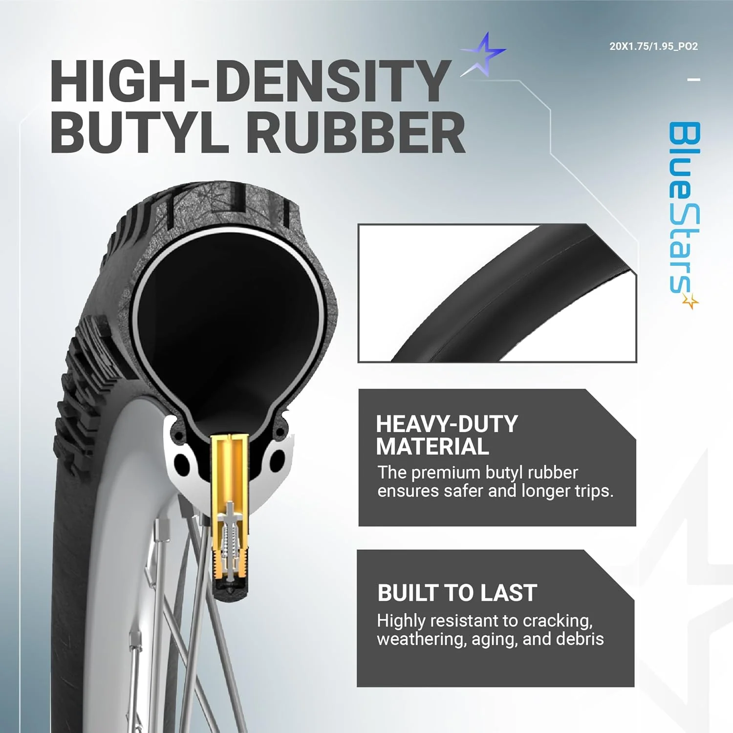 [Lifetime Warranty] 20 X 1.75/1.95/2.10/2.125 inch Bicycle Tire Inner Tubes - Pack of 2 - Image 4