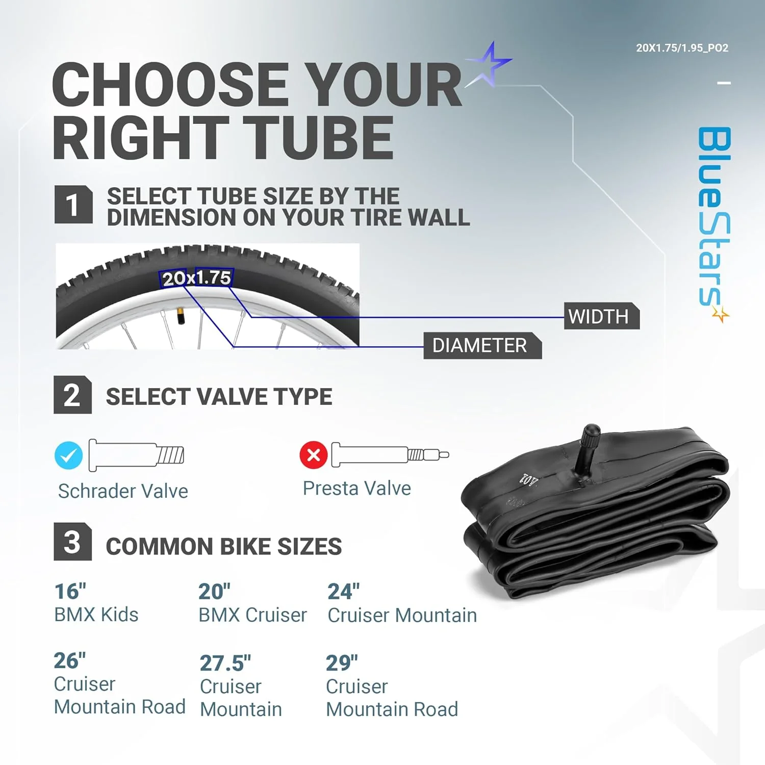 [Lifetime Warranty] 20 X 1.75/1.95/2.10/2.125 inch Bicycle Tire Inner Tubes - Pack of 2 - Image 8