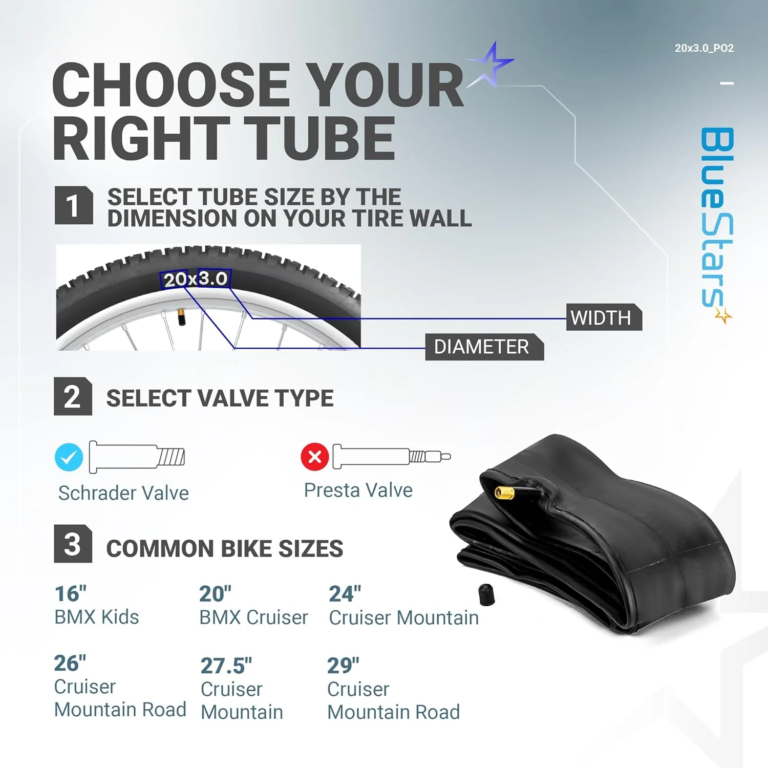 [Lifetime Warranty] 20x3.0 Bike Inner Tubes - Pack of 2 - Image 8