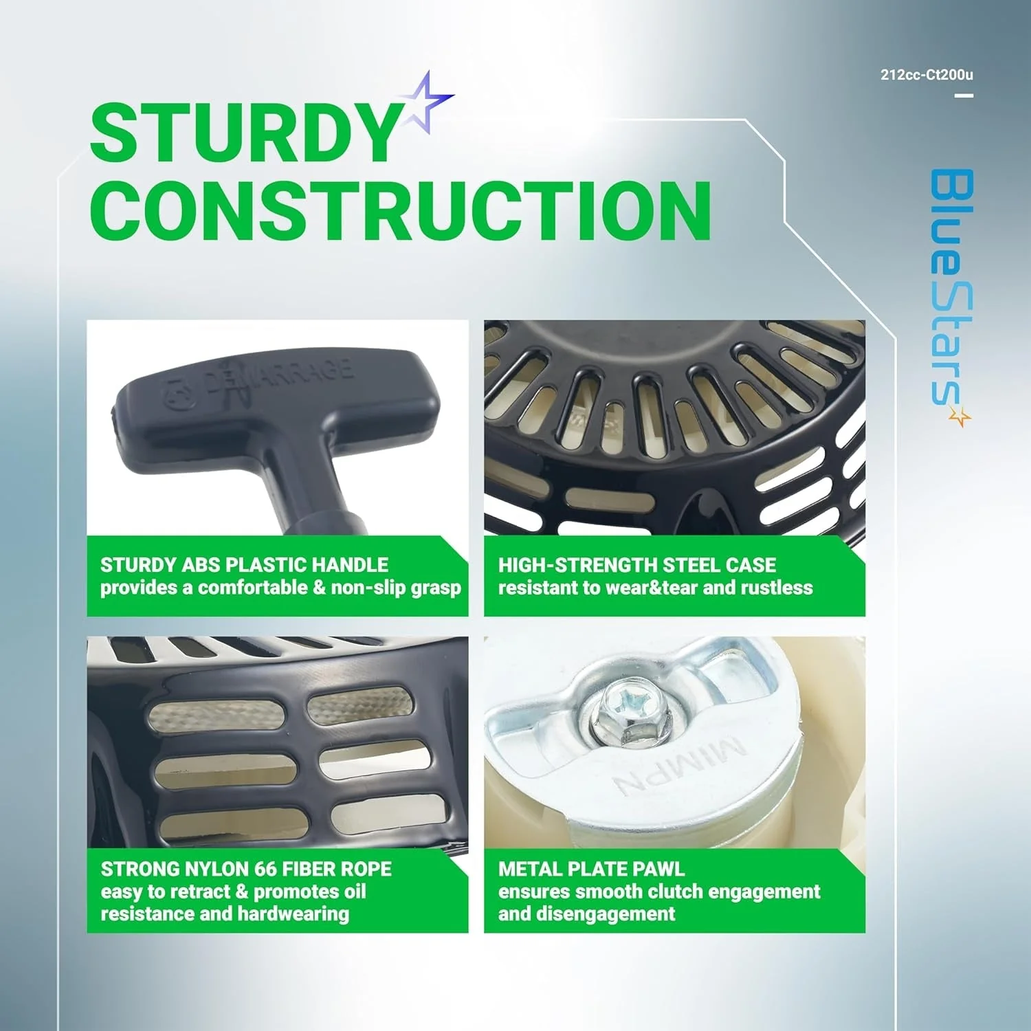 [Lifetime Warranty] 212 Ct200u Pull Start Recoil Starter - Image 4