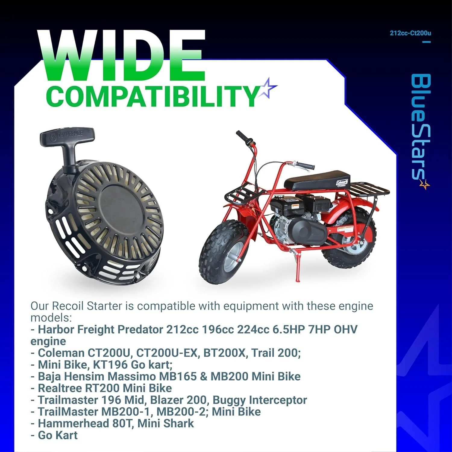 [Lifetime Warranty] 212 Ct200u Pull Start Recoil Starter - Image 5