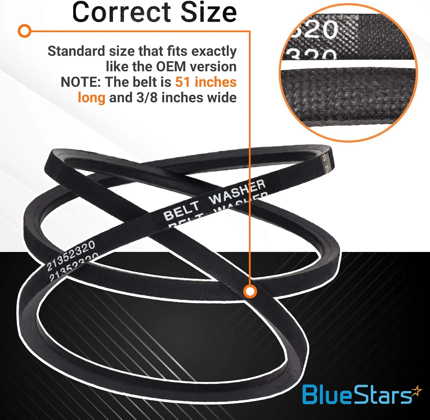 [Lifetime Warranty] 21352320 Washer Drive Belt - Image 5