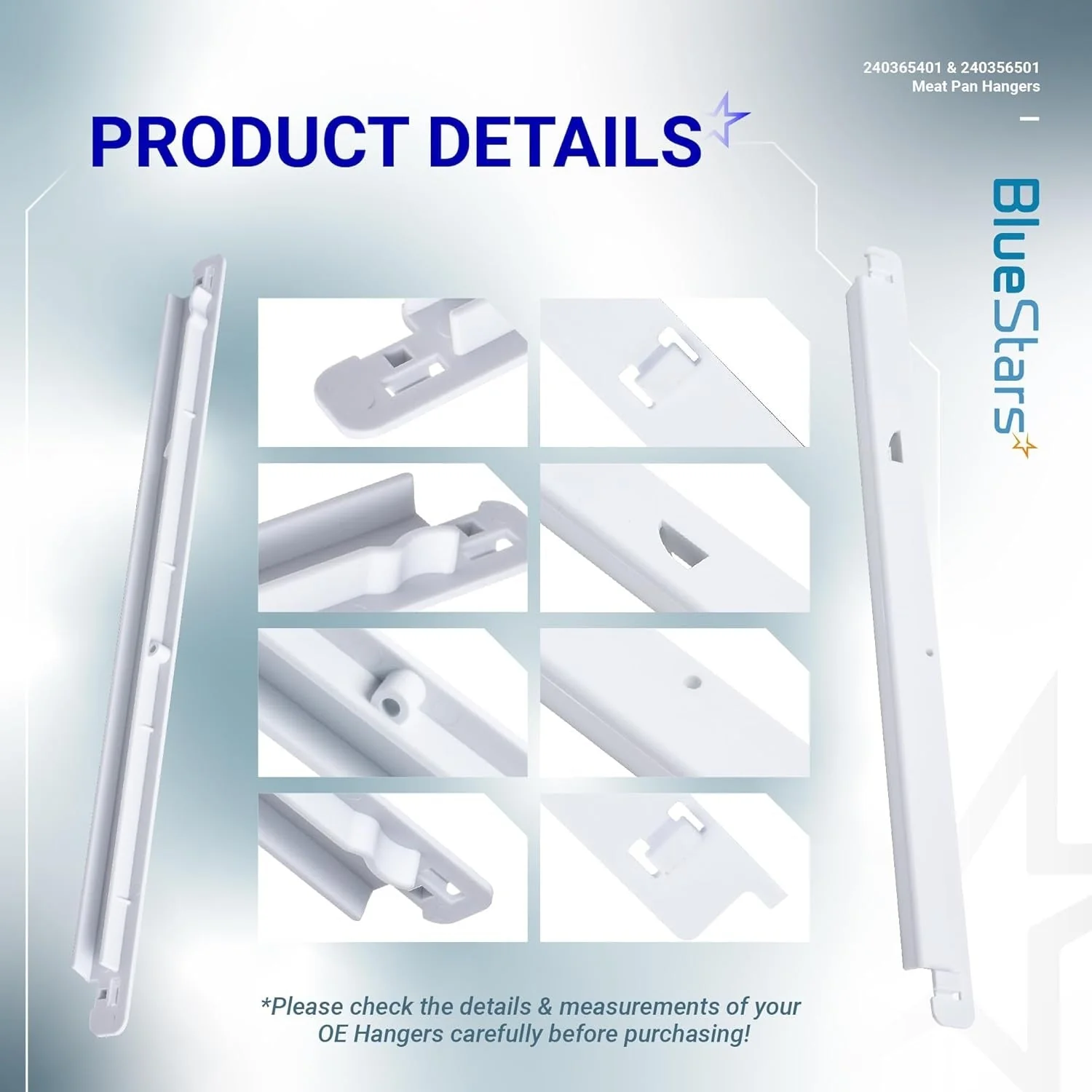 [Lifetime Warranty] 240365401 & 240356501 Refrigerator Meat Pan Hangers (Left & Right) - Image 4