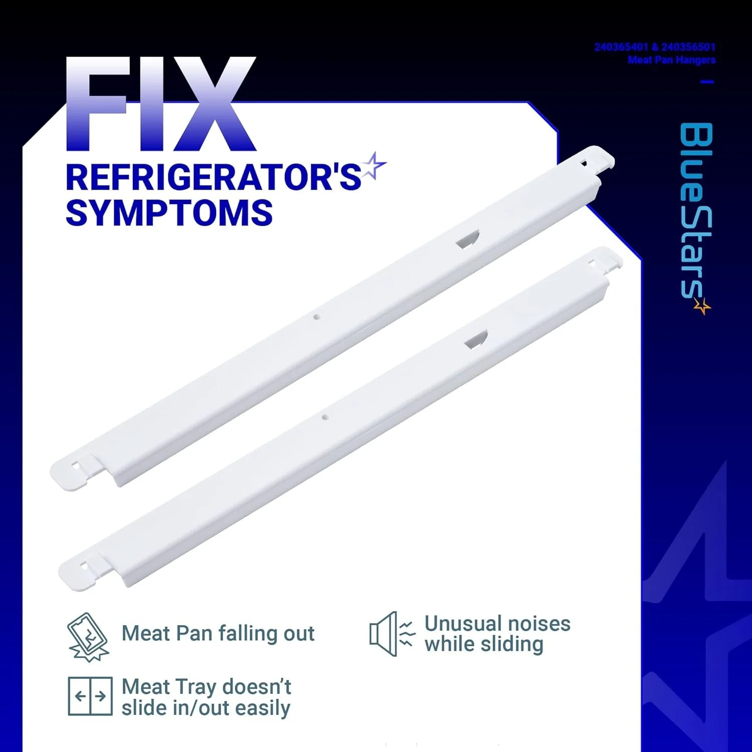 [Lifetime Warranty] 240365401 & 240356501 Refrigerator Meat Pan Hangers (Left & Right) - Image 6