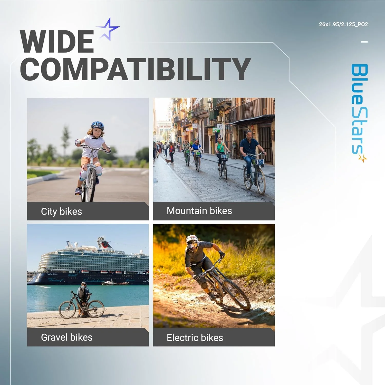 [Lifetime Warranty] 26 X 1.75/1.95/2.10/2.125in Bicycle Tires Inner Tubes - Pack of 2 - Image 3