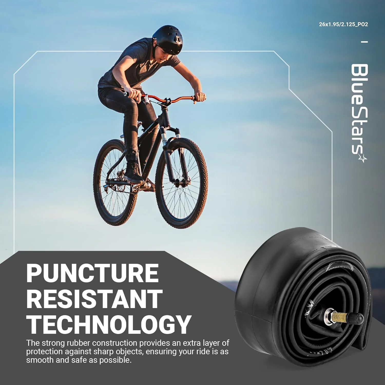 [Lifetime Warranty] 26 X 1.75/1.95/2.10/2.125in Bicycle Tires Inner Tubes - Pack of 2 - Image 6