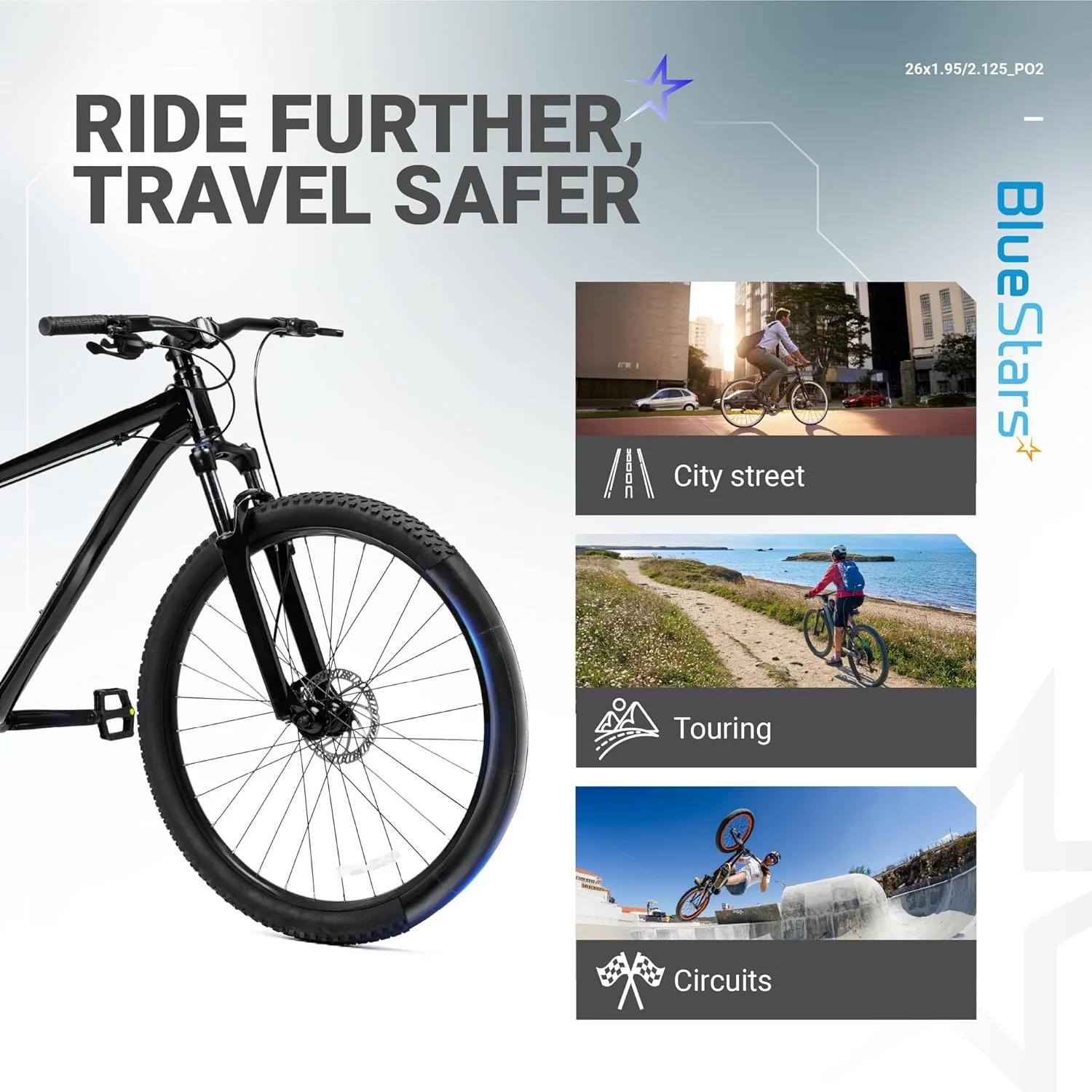 [Lifetime Warranty] 26 X 1.75/1.95/2.10/2.125in Bicycle Tires Inner Tubes - Pack of 2 - Image 9