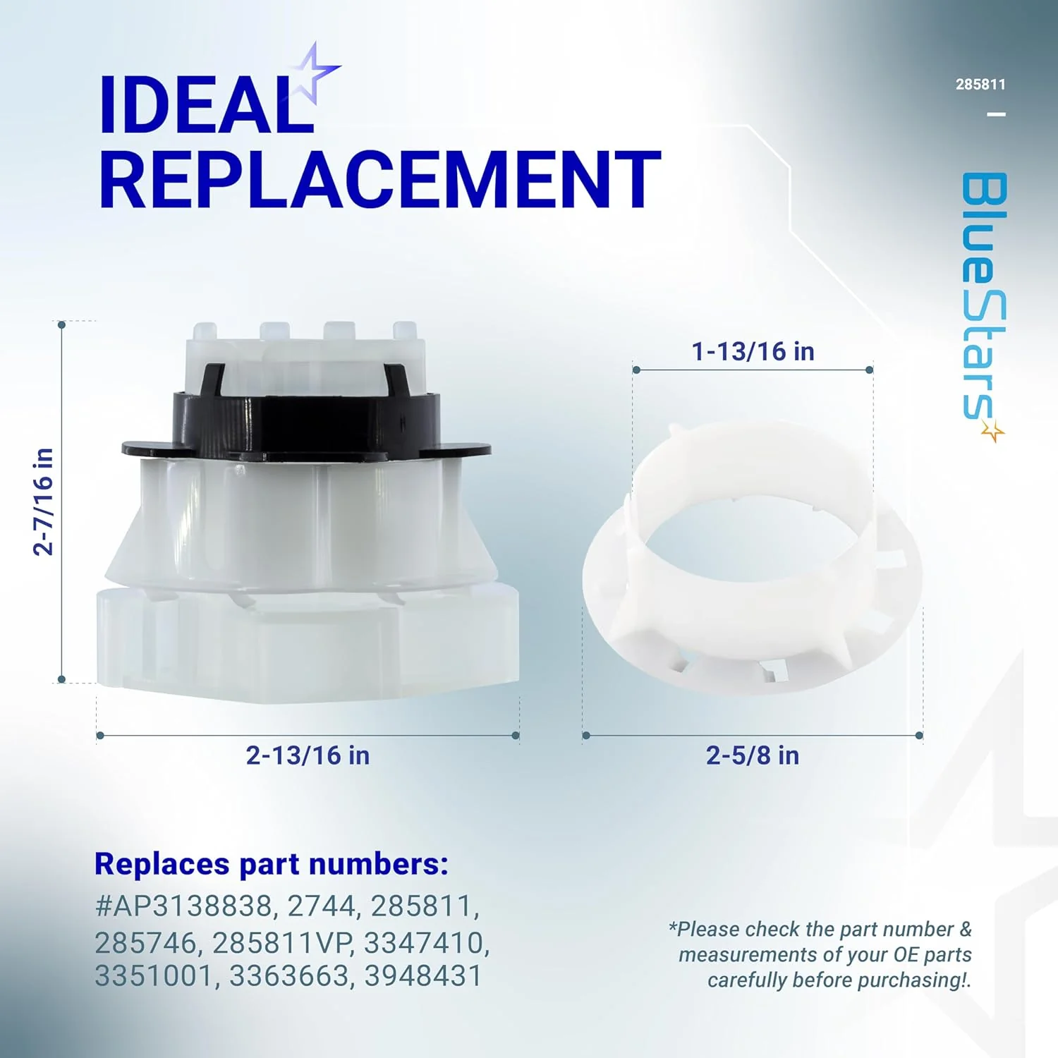 [Lifetime Warranty] 285811 Medium Cam Agitator Repair Kit - Image 3