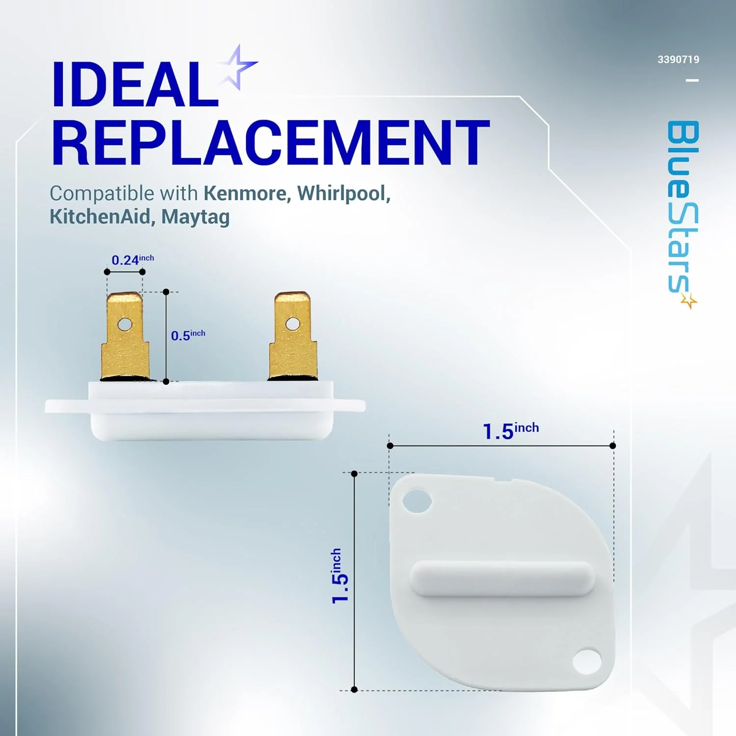 [Lifetime Warranty] 3390719 Dryer Thermal Fuse - Pack of 2 - Image 4