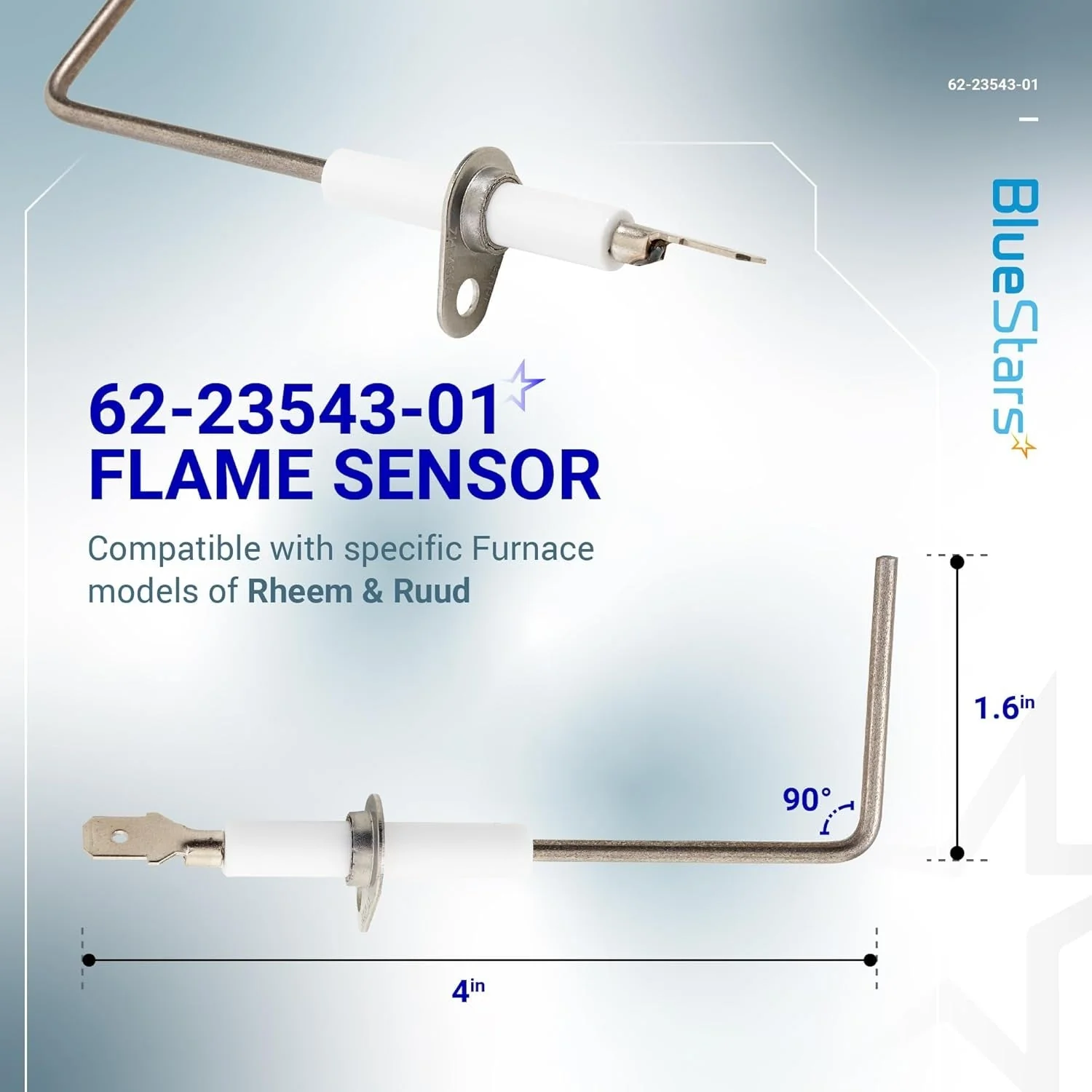 [Lifetime Warranty] 62-23543-01 Furnace Flame Sensor - Pack of 2 - Image 3