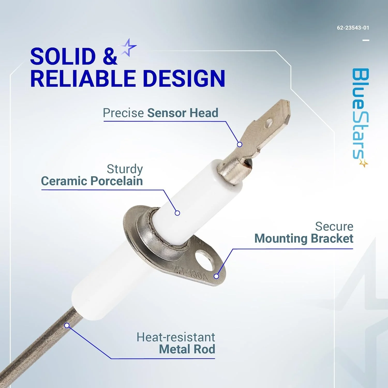 [Lifetime Warranty] 62-23543-01 Furnace Flame Sensor - Pack of 2 - Image 4
