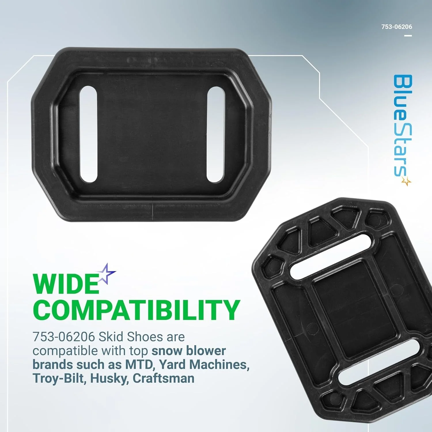 [Lifetime Warranty] 753-06206 Snow Thrower Polymer Slide Shoe Kit - Image 7