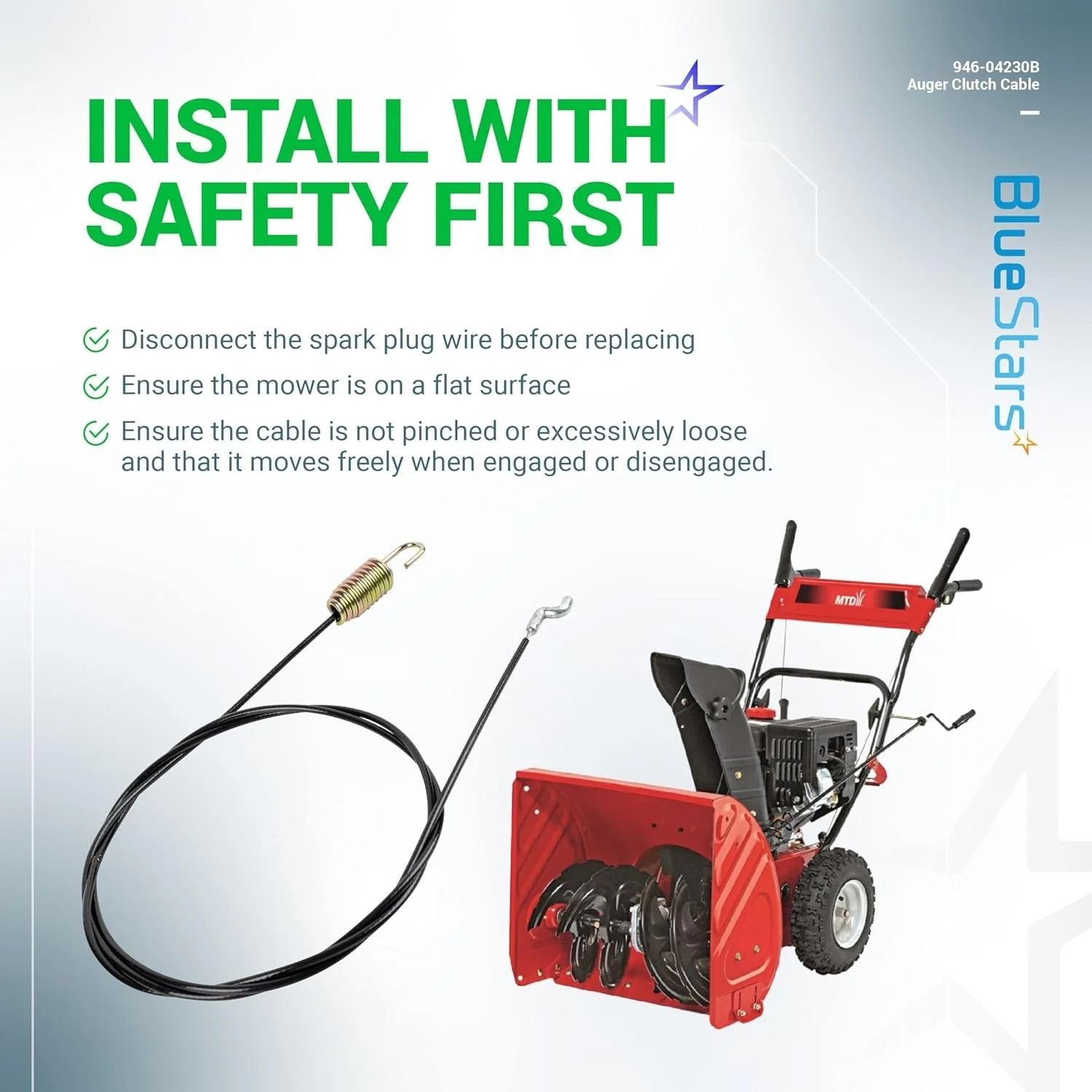 [Lifetime Warranty] 946-04230B Auger Clutch Cable - Pack of 2 - Image 9