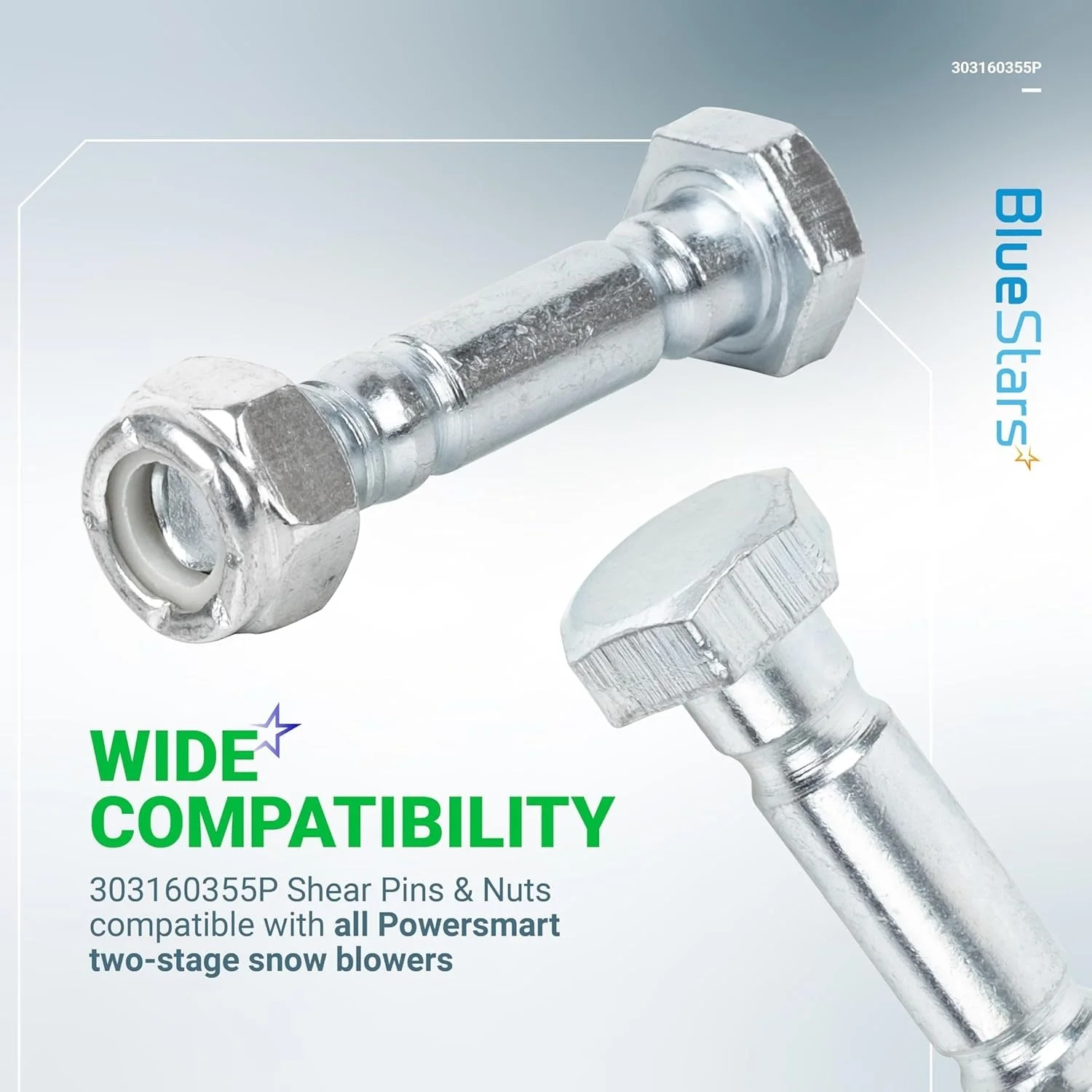 [Lifetime Warranty] 303160355P 303160355 Snow Blower Shear Pins and Nuts - Pack of 4 - Image 7