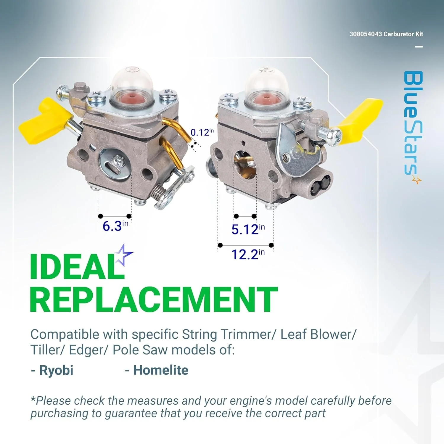 [Lifetime Warranty] 308054043 CS26 CS30 Carburetor Kit - Image 4