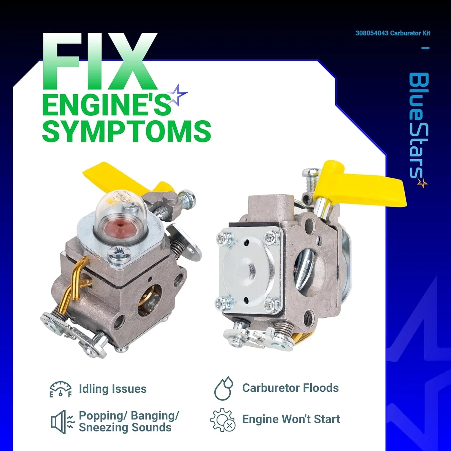 [Lifetime Warranty] 308054043 CS26 CS30 Carburetor Kit - Image 7