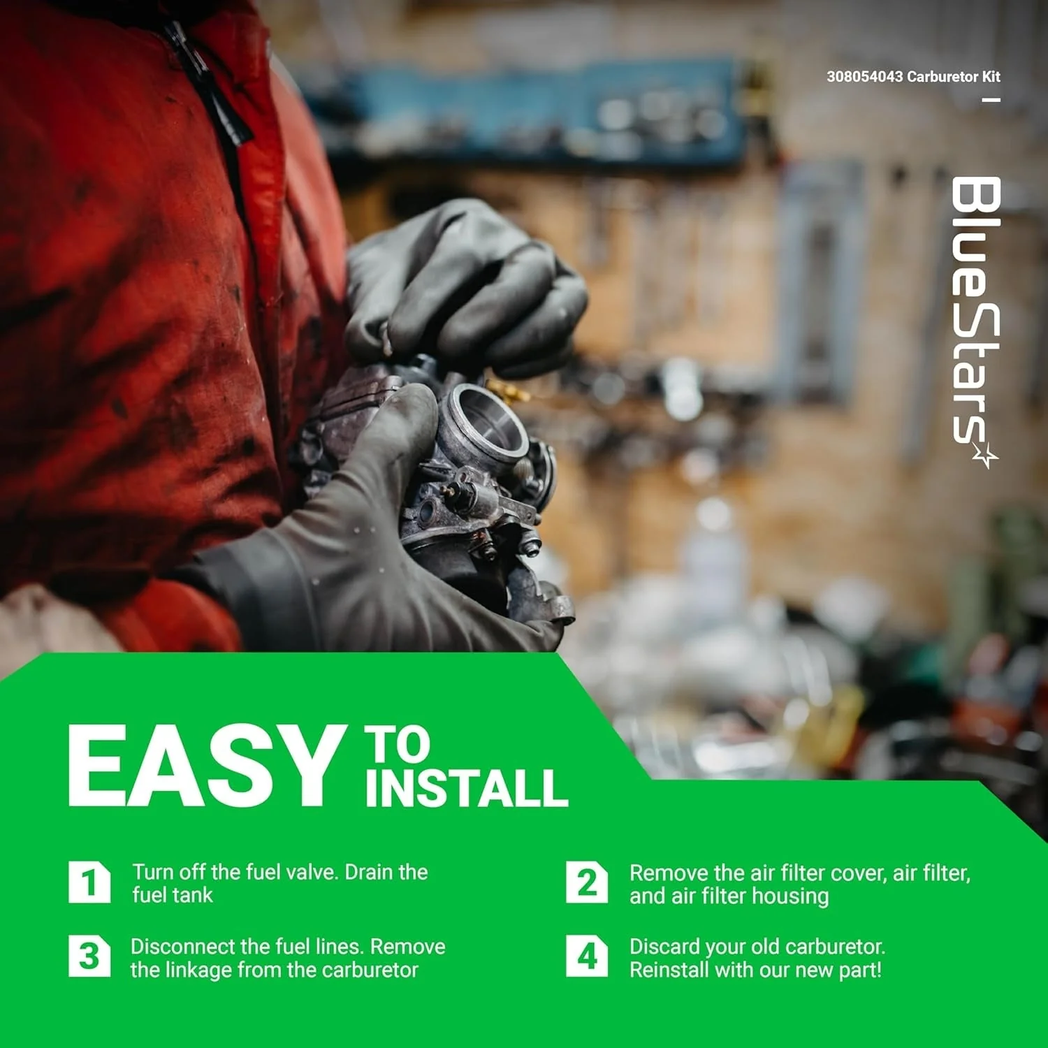 [Lifetime Warranty] 308054043 CS26 CS30 Carburetor Kit - Image 8