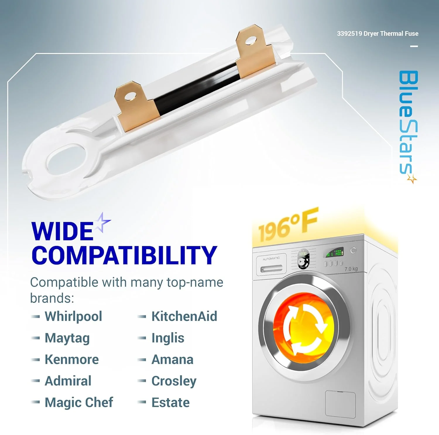 [Lifetime Warranty] 3392519 Dryer Thermal Fuse - Pack of 2 - Image 6