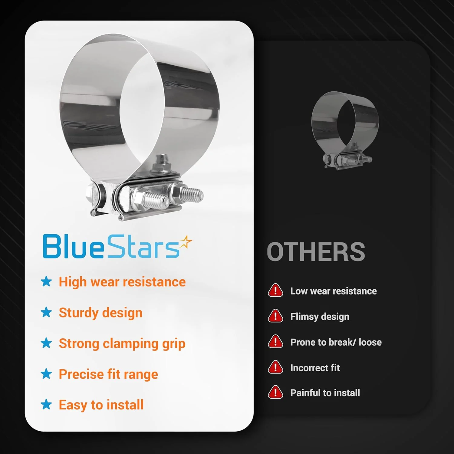 [Lifetime Warranty] 4" Butt Joint Band Clamp with 304 Stainless Steel - Image 5