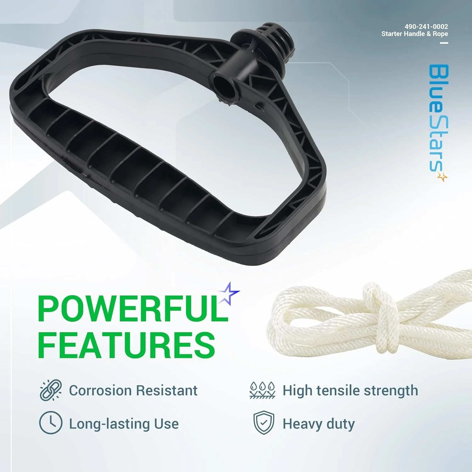 [Lifetime Warranty] 490-241-0002 Snowblower Starter Handle Rope - Image 4