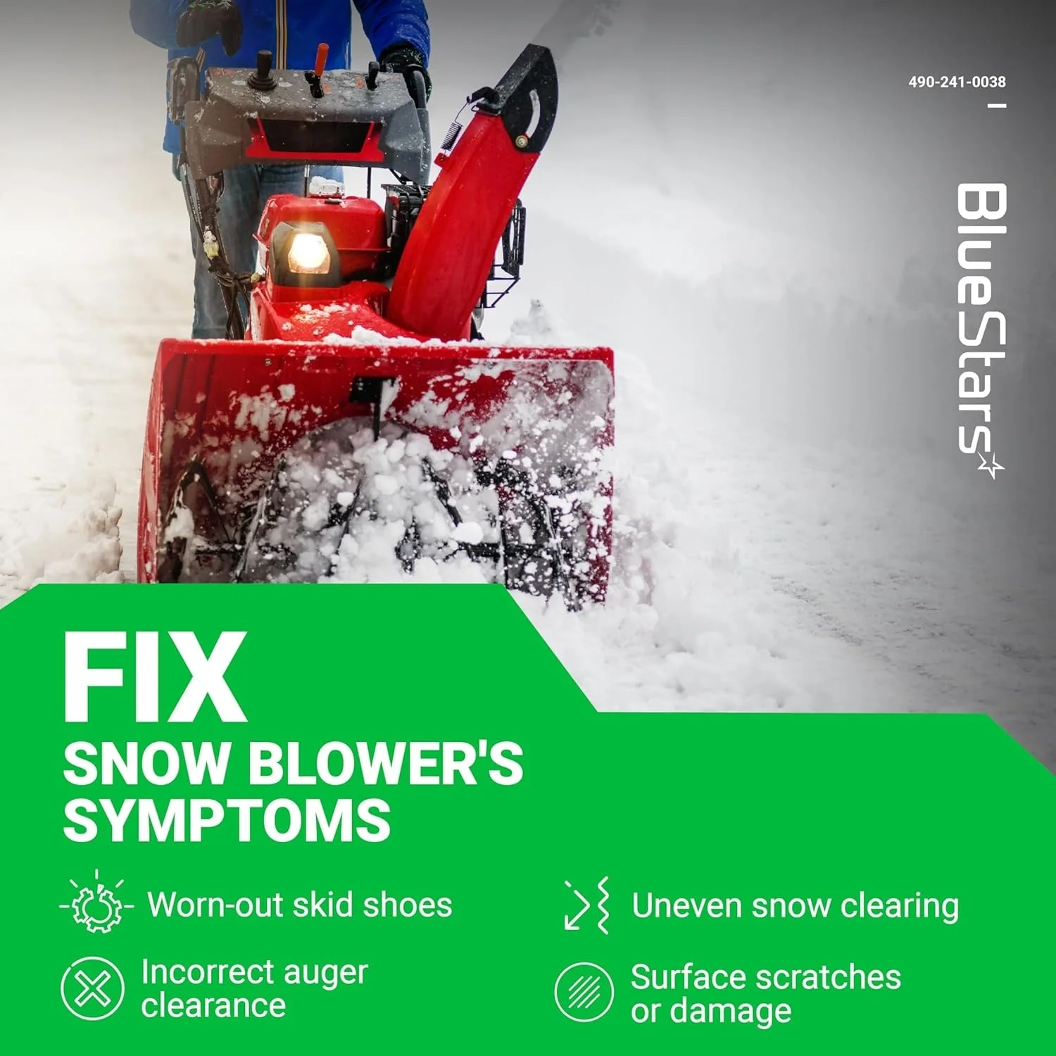 [Lifetime Warranty] 490-241-0038 Universal Snow Blower Rolling Skid Shoes - Image 5