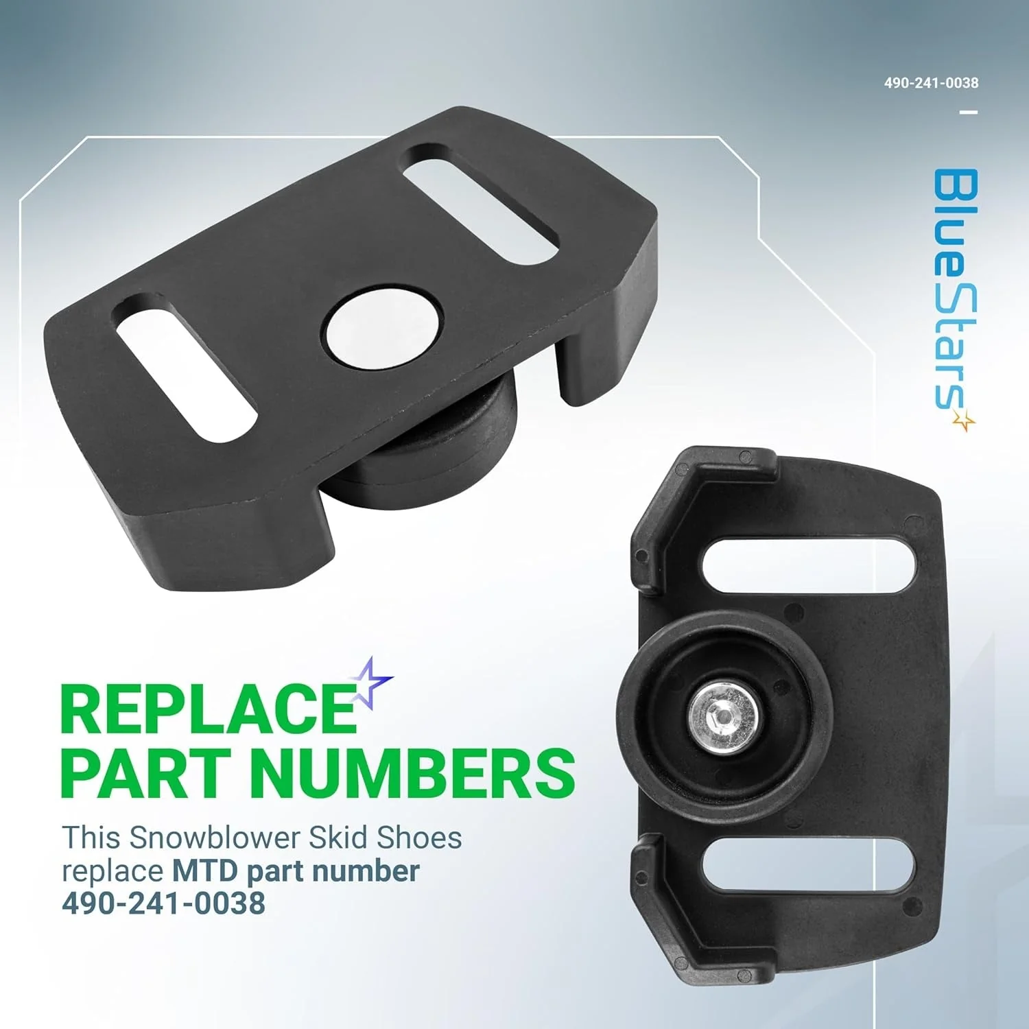 [Lifetime Warranty] 490-241-0038 Universal Snow Blower Rolling Skid Shoes - Image 7