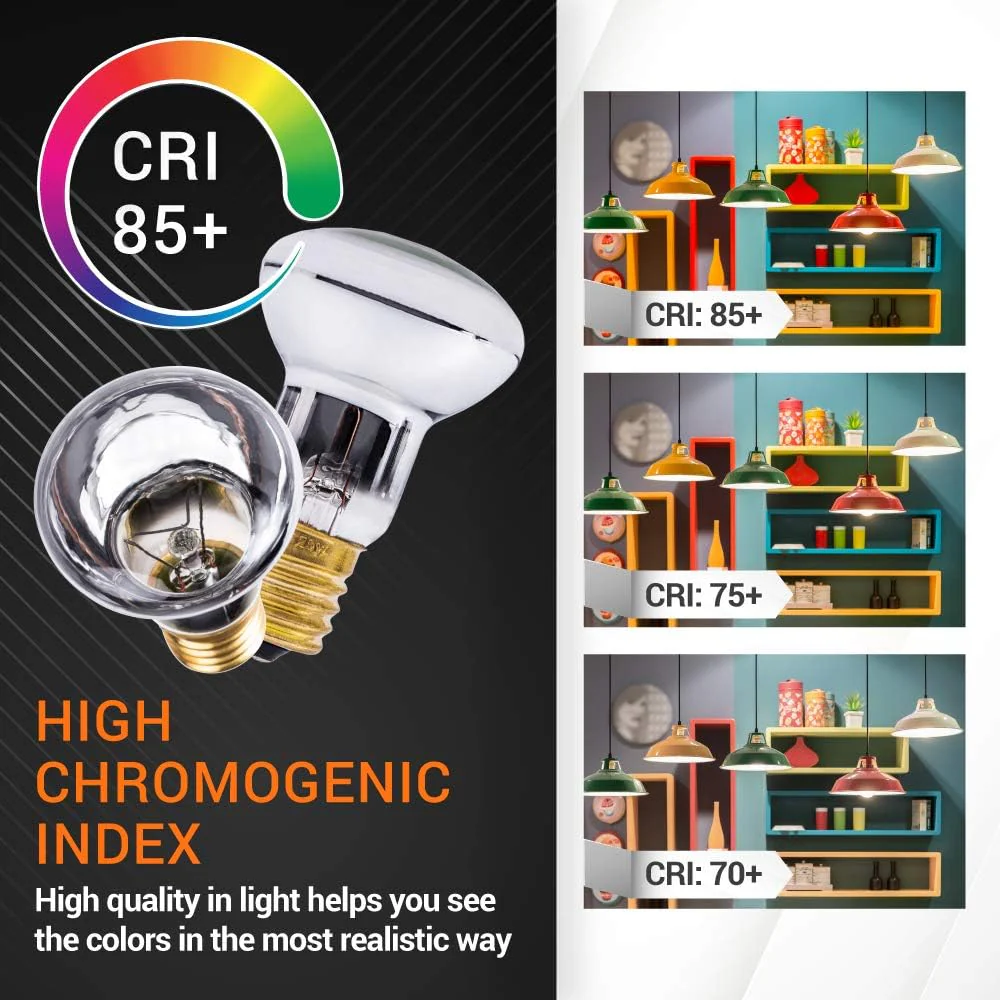 [Lifetime Warranty] R39 E17 25 Watt Lava Lamp Bulbs for Lava Lamps - Pack of 4 - Image 5