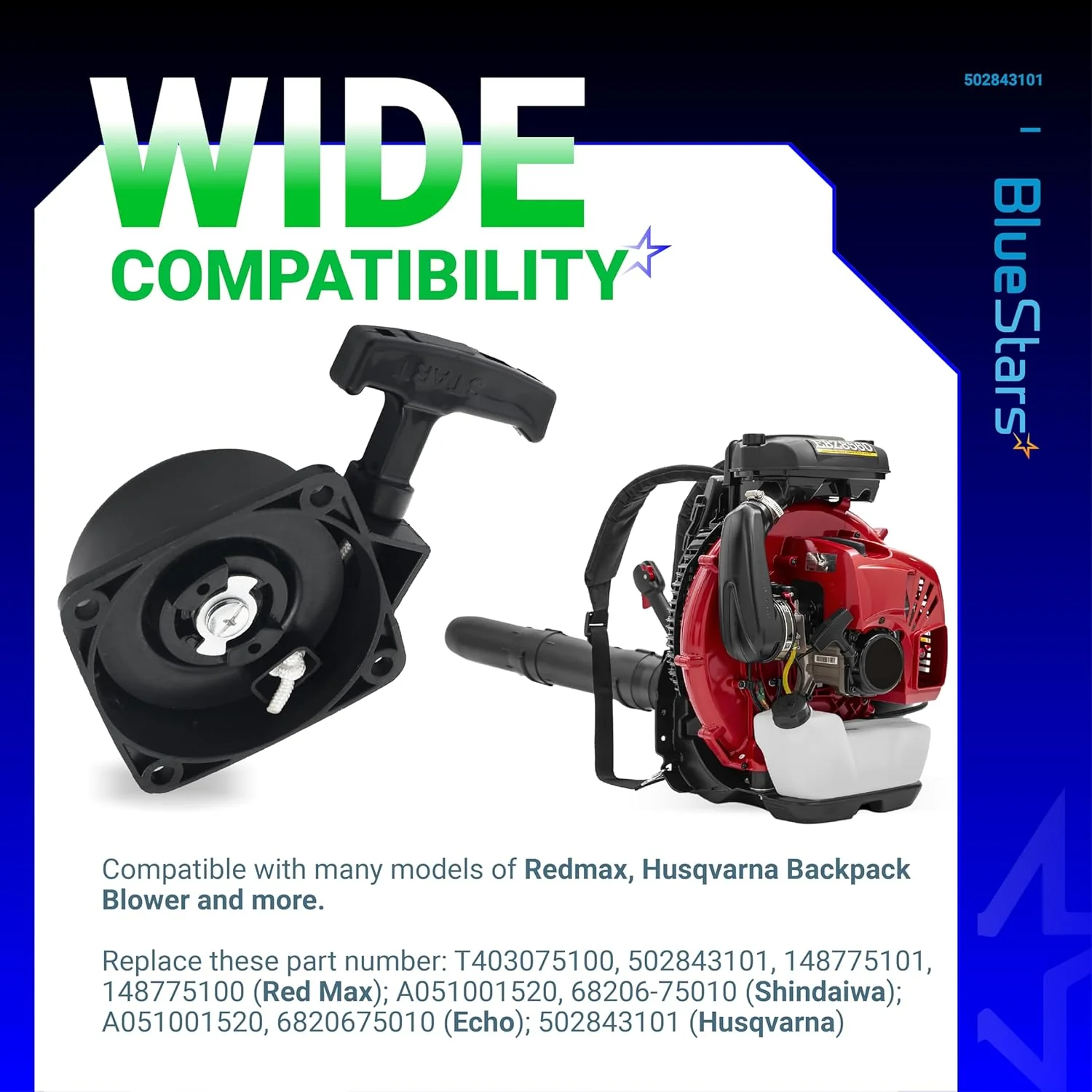 [Lifetime Warranty] 502843101 Recoil Starter Pull Start - Image 4