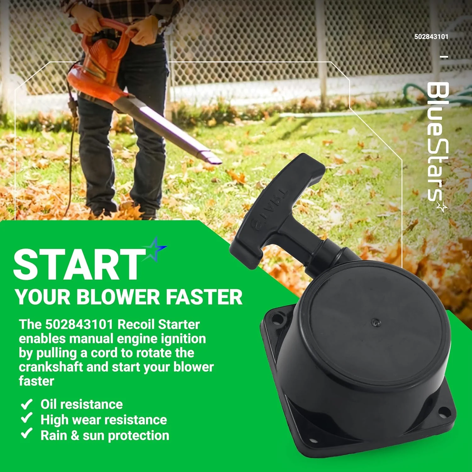 [Lifetime Warranty] 502843101 Recoil Starter Pull Start - Image 6