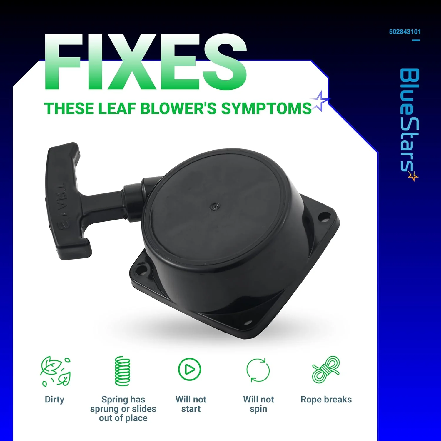 [Lifetime Warranty] 502843101 Recoil Starter Pull Start - Image 8