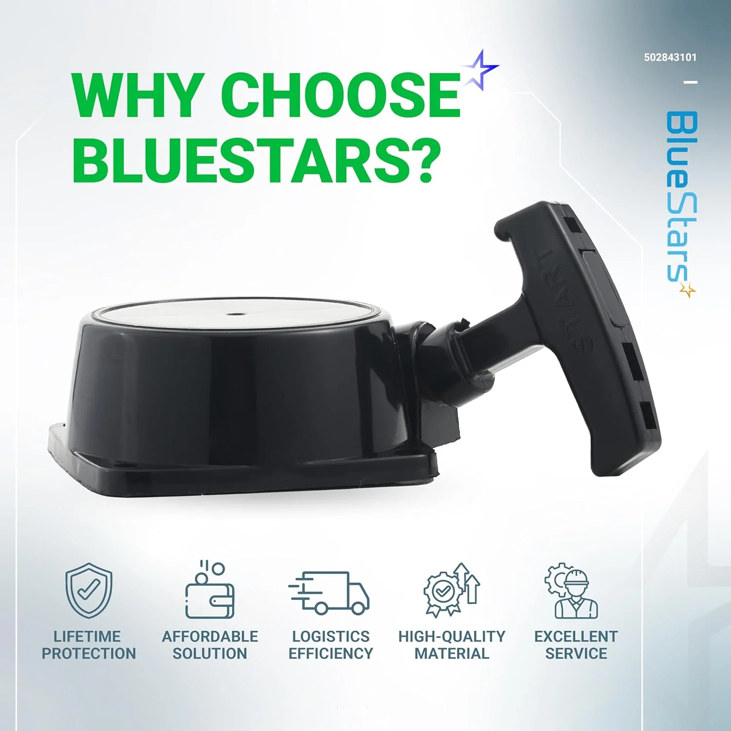 [Lifetime Warranty] 502843101 Recoil Starter Pull Start - Image 9