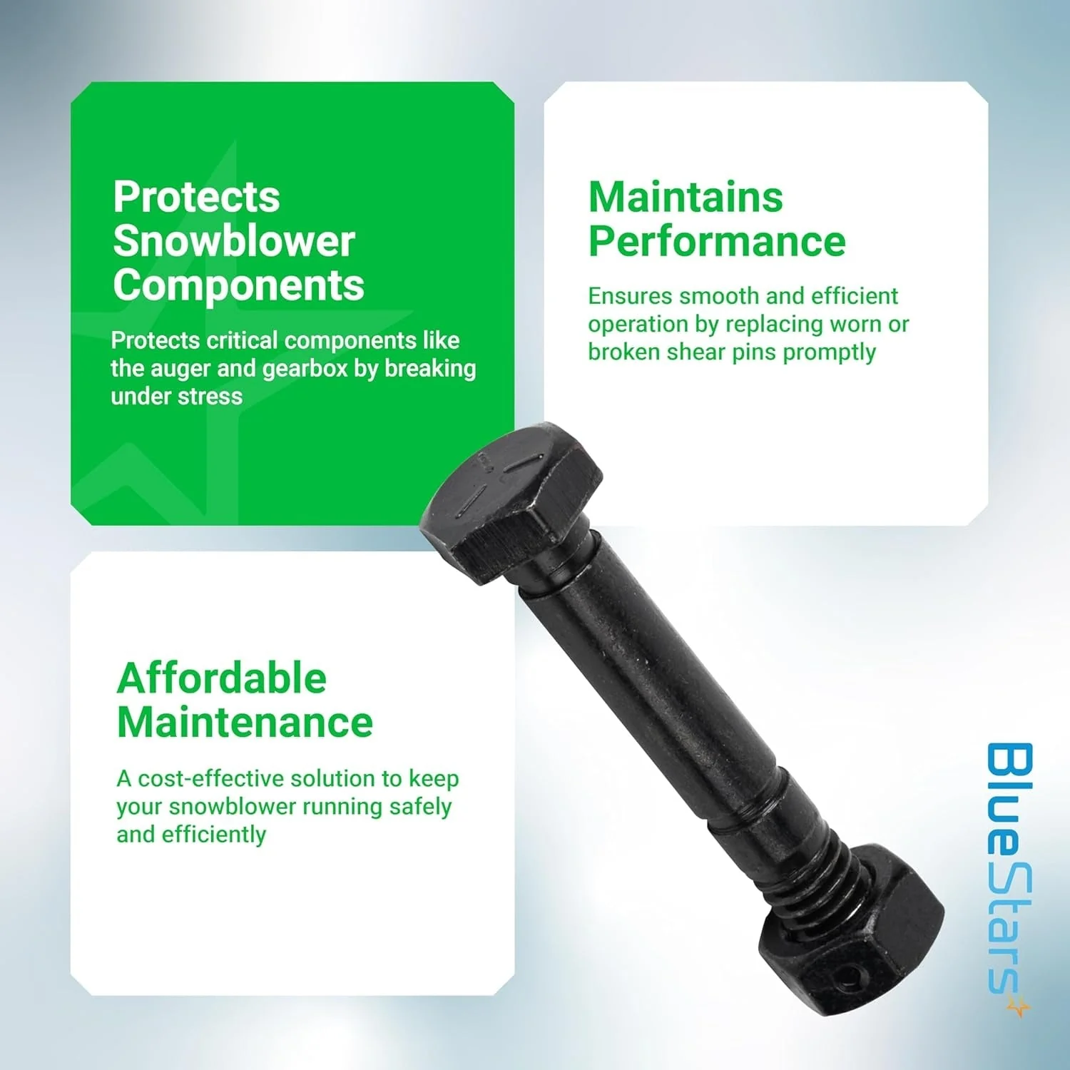 [Lifetime Warranty] 52100100 Snow Blower Shear Pins and Nuts - Pack of 10 - Image 6