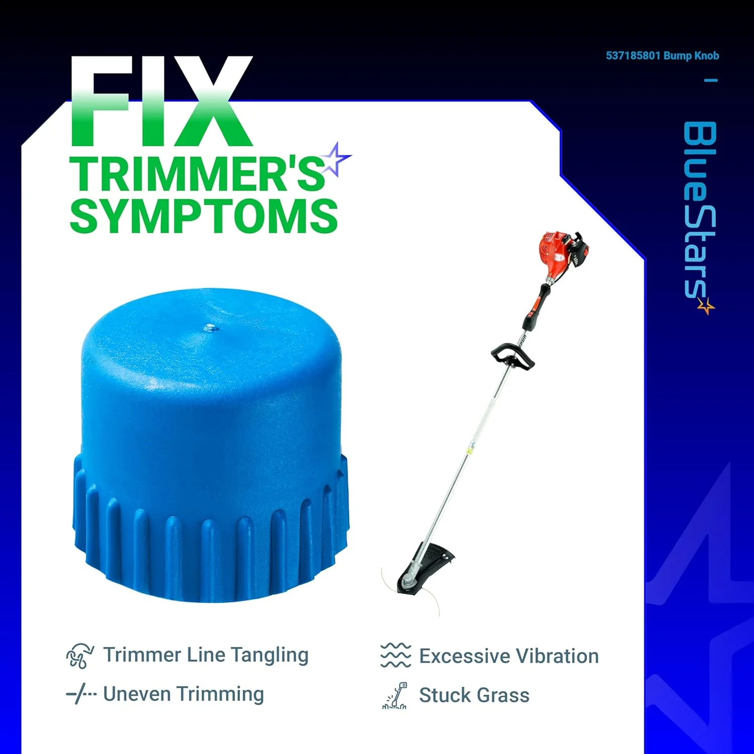 [Lifetime Warranty] 537185801 T35 Trimmer Head Bump Knob - Pack of 4 - Image 6