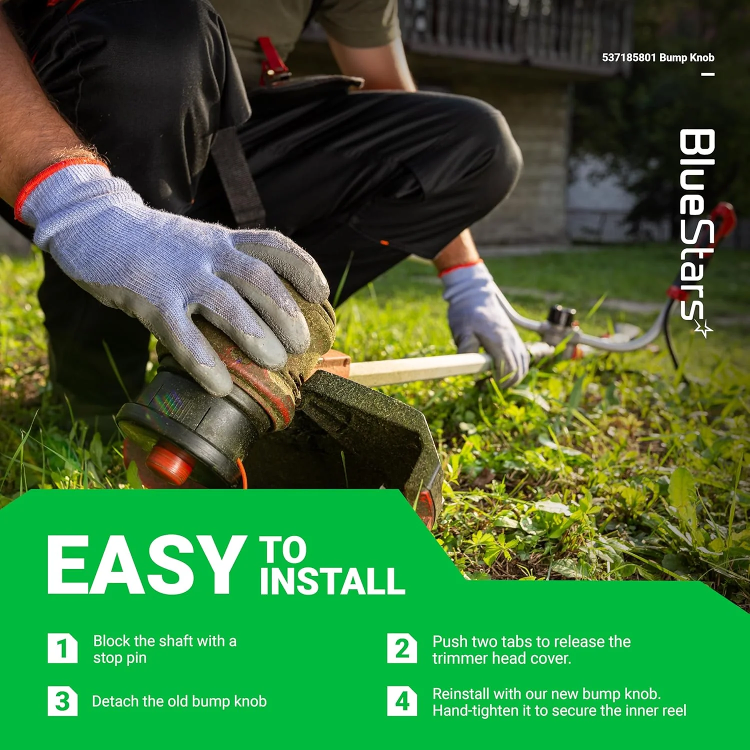 [Lifetime Warranty] 537185801 T35 Trimmer Head Bump Knob - Pack of 4 - Image 7