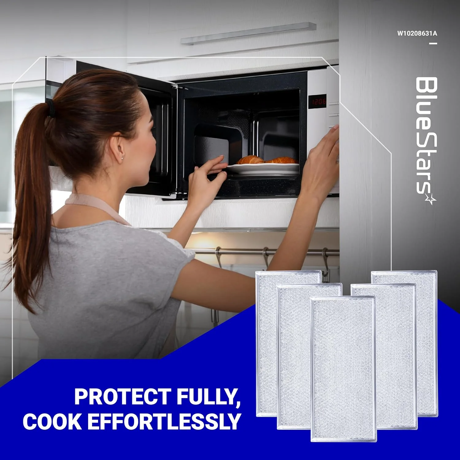 [Lifetime Warranty] W10208631A Microwaves Grease Filter 5.78" x 12.91" - Pack of 5 - Image 7