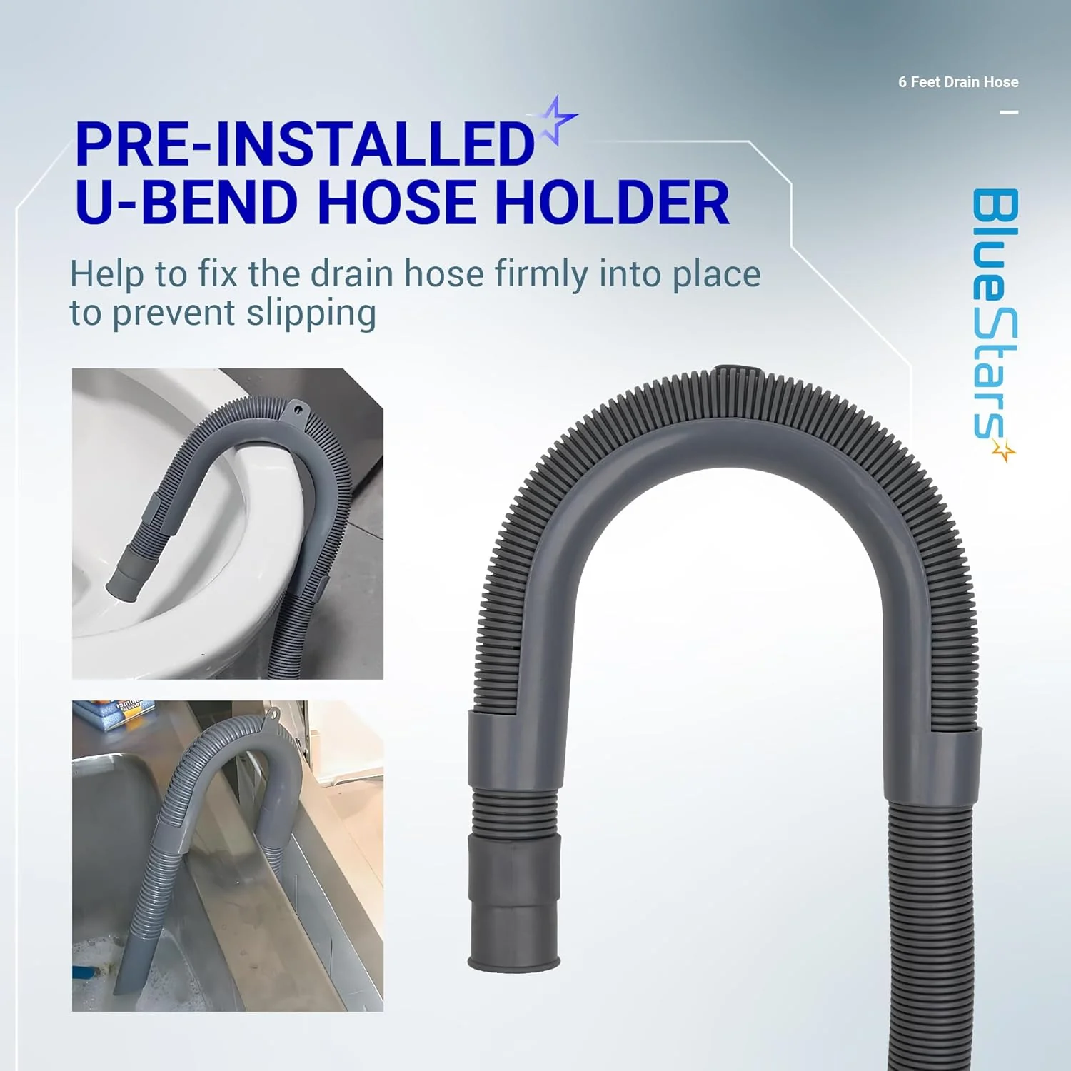[Lifetime Warranty] 6 Feet Universal Dishwasher Washing Machine Drain Hose - Image 5