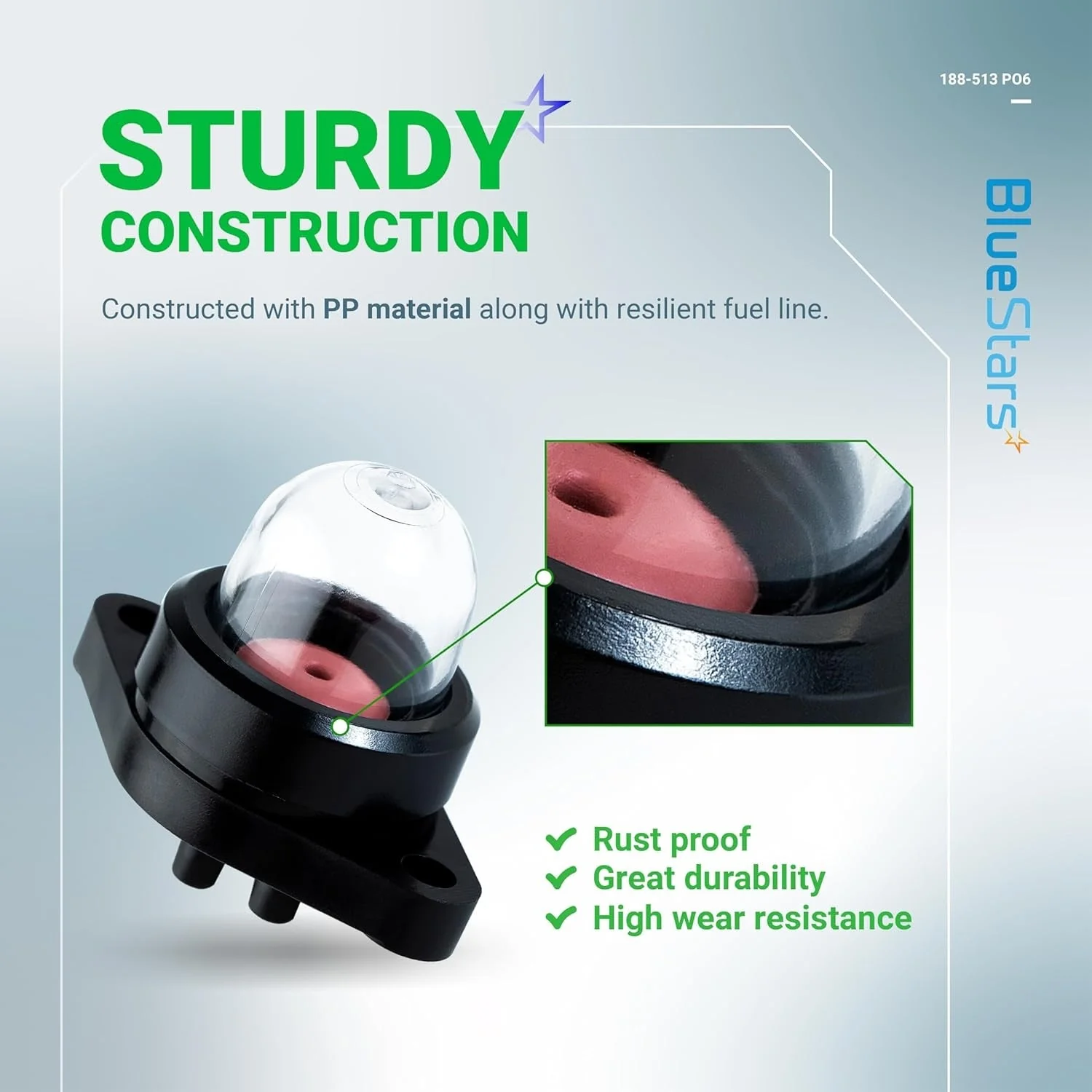 [Lifetime Warranty] 530071835 188-513 Carburetor Primer Bulb Pump - Pack of 6 - Image 4