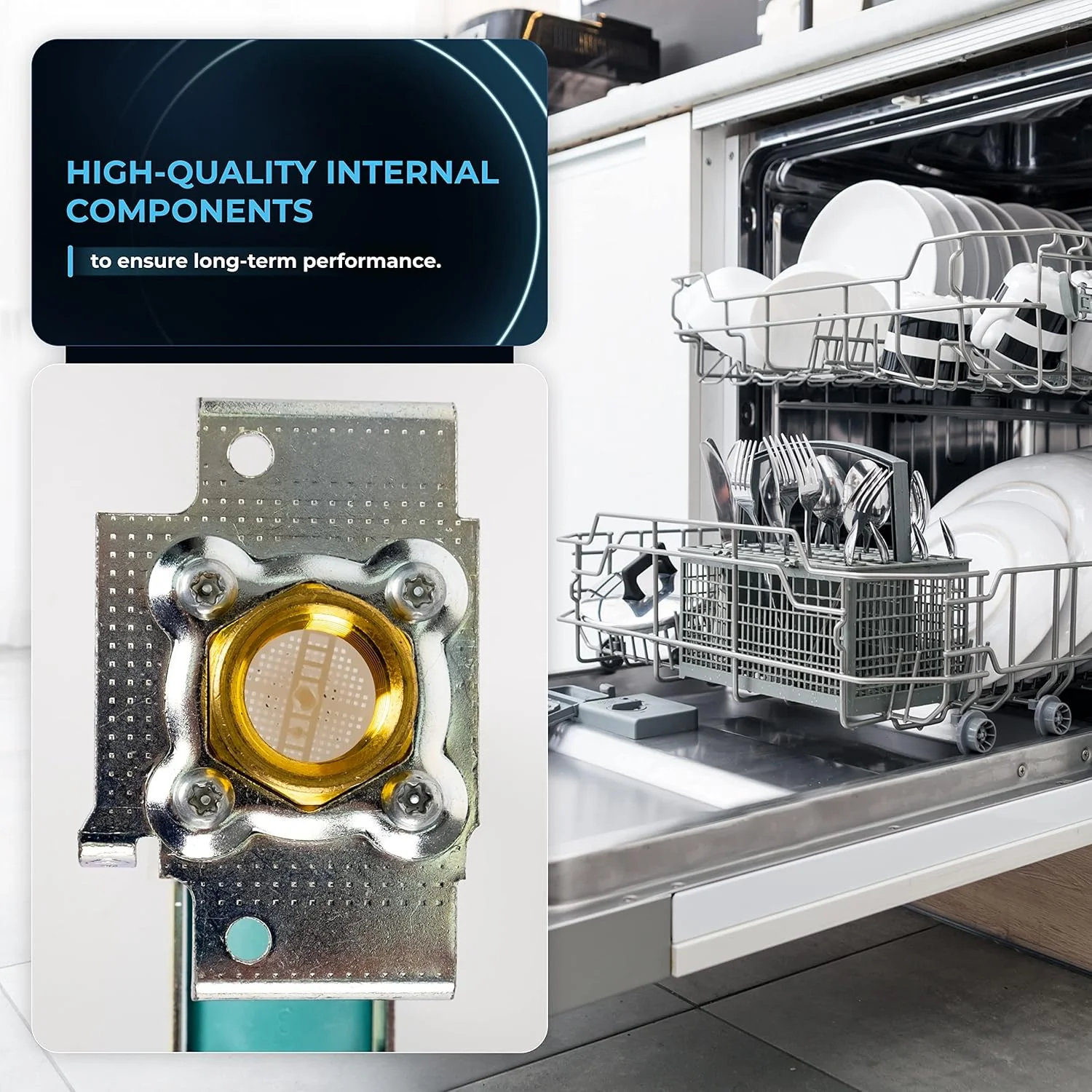 [Lifetime Warranty] 622058 00622058 Dishwasher Water Inlet Valve - Image 5